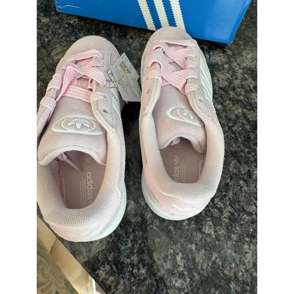 adidas Originals Campus 00S J Clear Pink White Gum Kids Youth Size 3‎ JP5507